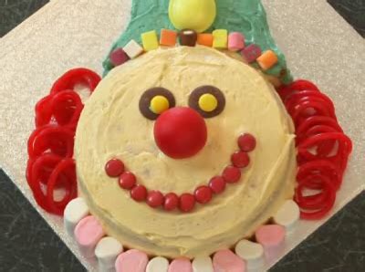 victoria cakes clown|How to Make a Clown Cake: 10 Steps (with Pictures).